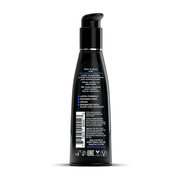 Wicked Aqua Blueberry Muffin Water-Based Lubricant 4 oz. - Headshop.com