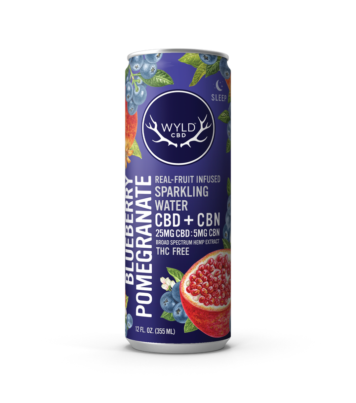 WYLD Real Fruit CBD Infused Sparkling Water 12oz (Multiple Flavors) - Headshop.com