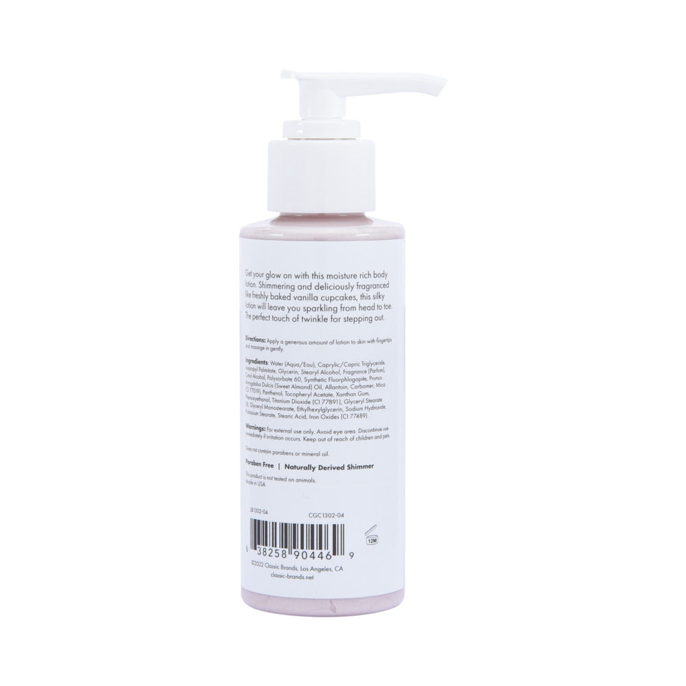 CG Glow Vanilla Cupcake Shimmer Lotion Pink 4 oz. - Headshop.com