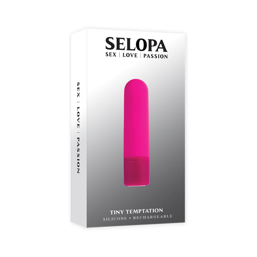 Selopa Tiny Temptation Rechargeable Silicone Bullet Vibrator Pink - Headshop.com