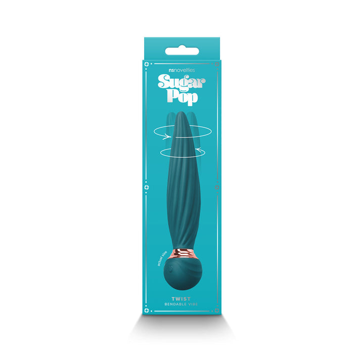 Sugar Pop Twist Gyrating Bendable Vibe Teal - Headshop.com