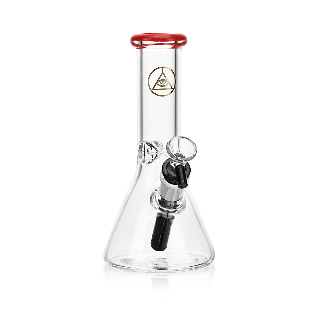 Ritual Smoke - Daily Driver 8" Beaker w/ American Color Accents - Crimson - Headshop.com