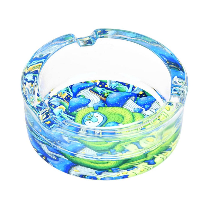 Pulsar Design Series Round Glass Ashtray - 3.4" / 6ct - Headshop.com
