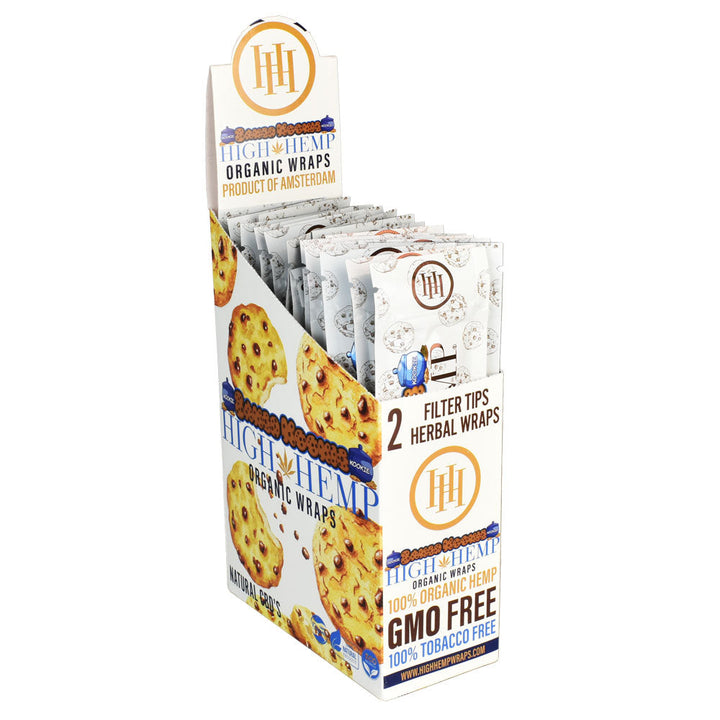25PC DISP - High Hemp Organic CBD Wraps - 2pk - Headshop.com