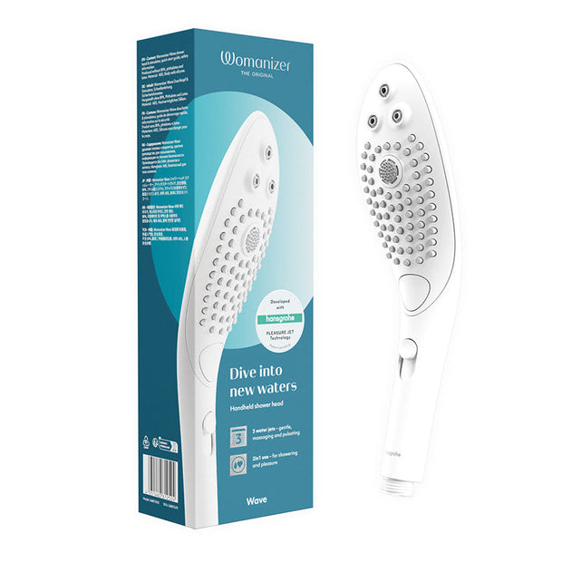 Womanizer Wave Shower Head Masturbator White - Headshop.com