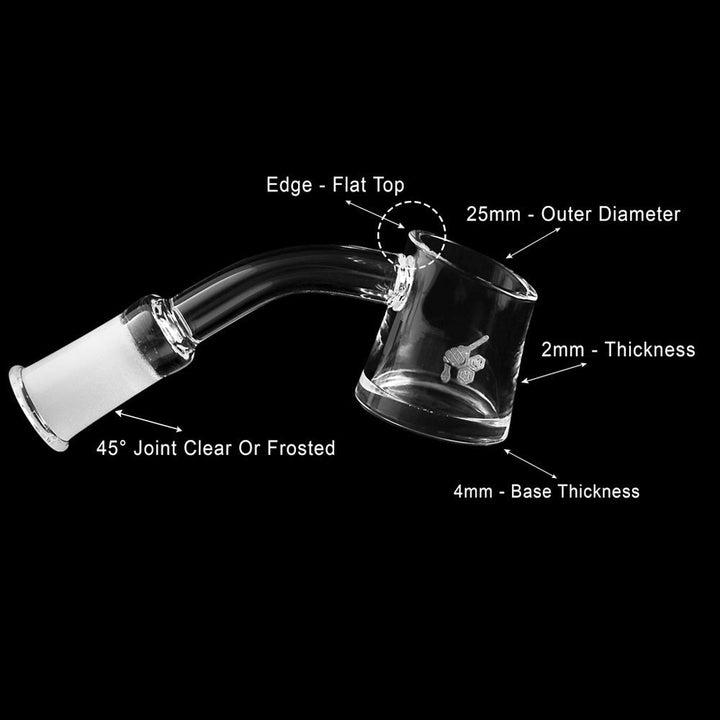 FAT BOTTOM QUARTZ BANGER - 45° DEGREE | YL - Headshop.com