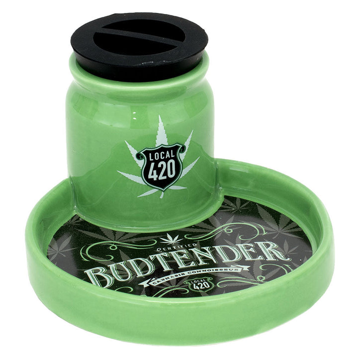Fujima Ceramic 2 in 1 Airtight Stashtray - 5"x3" - Headshop.com