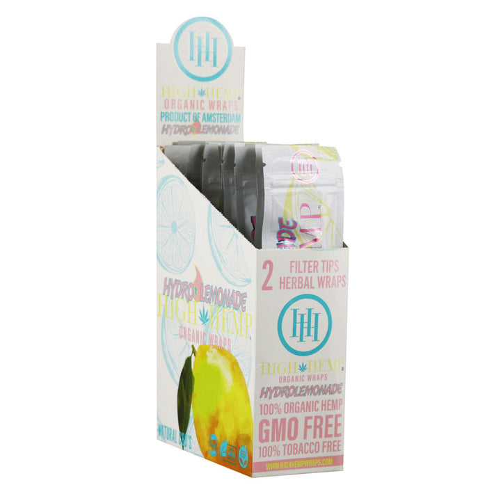 25PC DISP - High Hemp Organic CBD Wraps - 2pk - Headshop.com