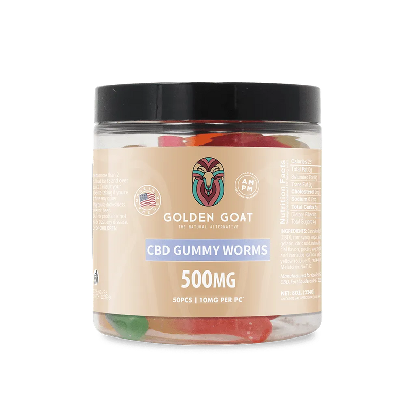 CBD Gummies 500MG -Clear Worms - Headshop.com