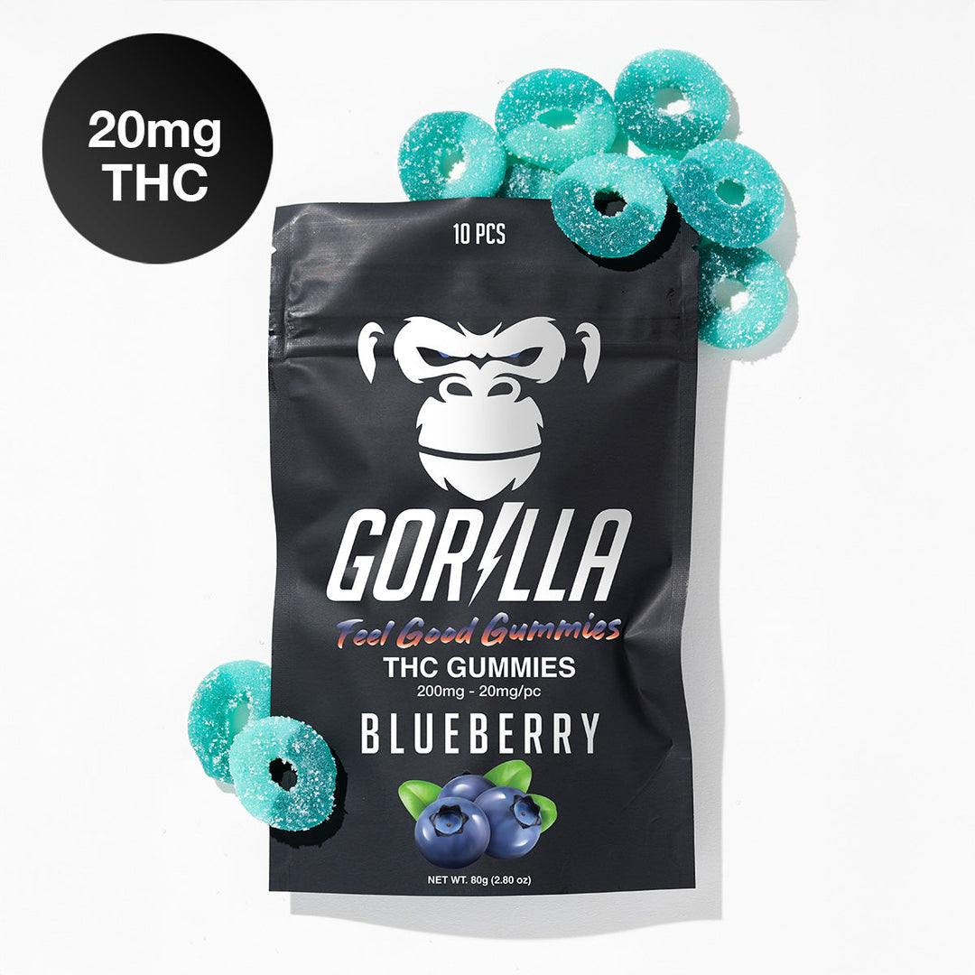 Gorilla THC Gummies - 20MG Delta 9 (10pc) - Headshop.com