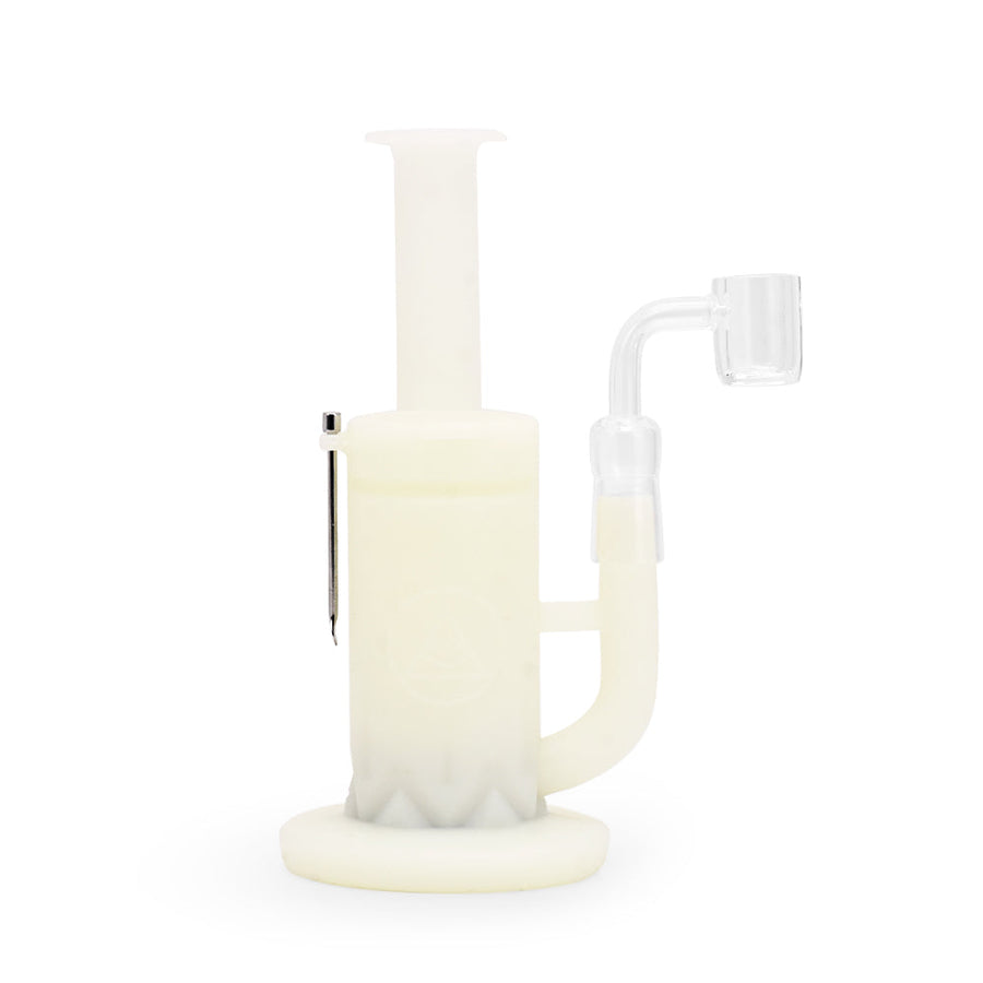 Ritual - 8.5'' Silicone Sidecar Rig - UV Titanium White - Headshop.com