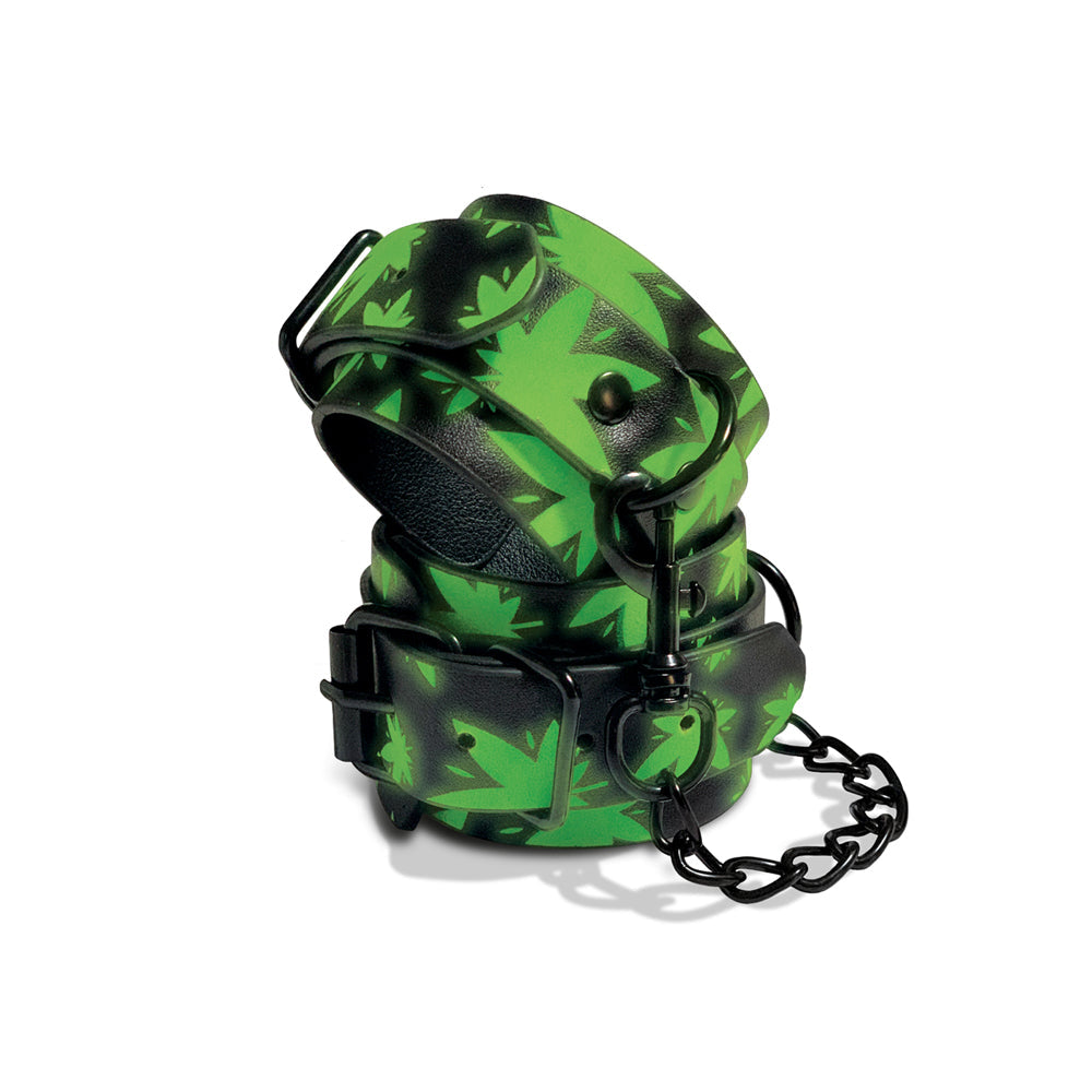 Stoner Vibes Chronic Collection Glow in the Dark Wrist Cuffs - Headshop.com