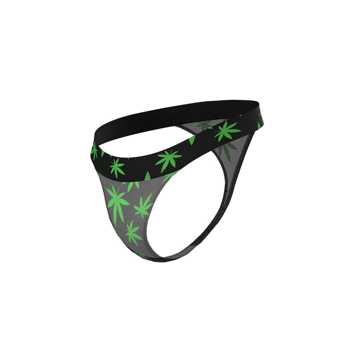 Male Power Hazy Dayz Micro Thong Pot Leaf S/M - Headshop.com