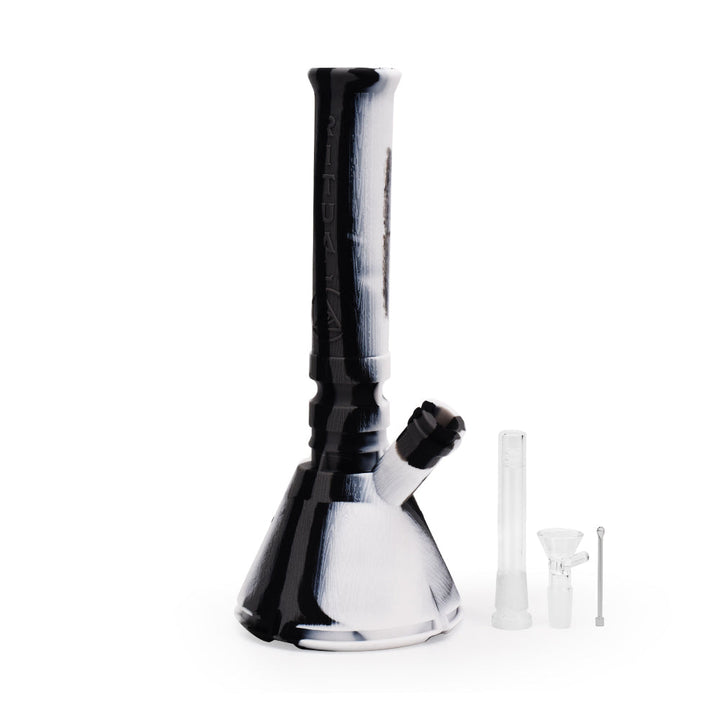Ritual - 12'' Deluxe Silicone Modular Beaker - Marble - Headshop.com