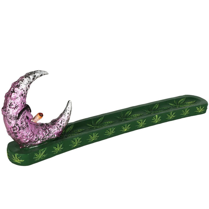 Cool Stoner Moon Polyresin Incense Burner - 11.2"