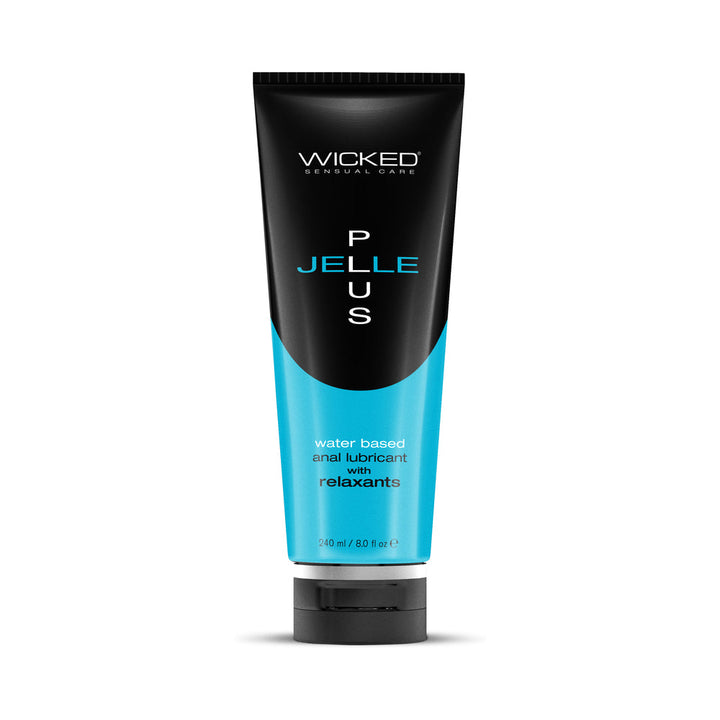 Wicked Jelle Plus Anal Lubricant with Relaxants 8 oz. - Headshop.com