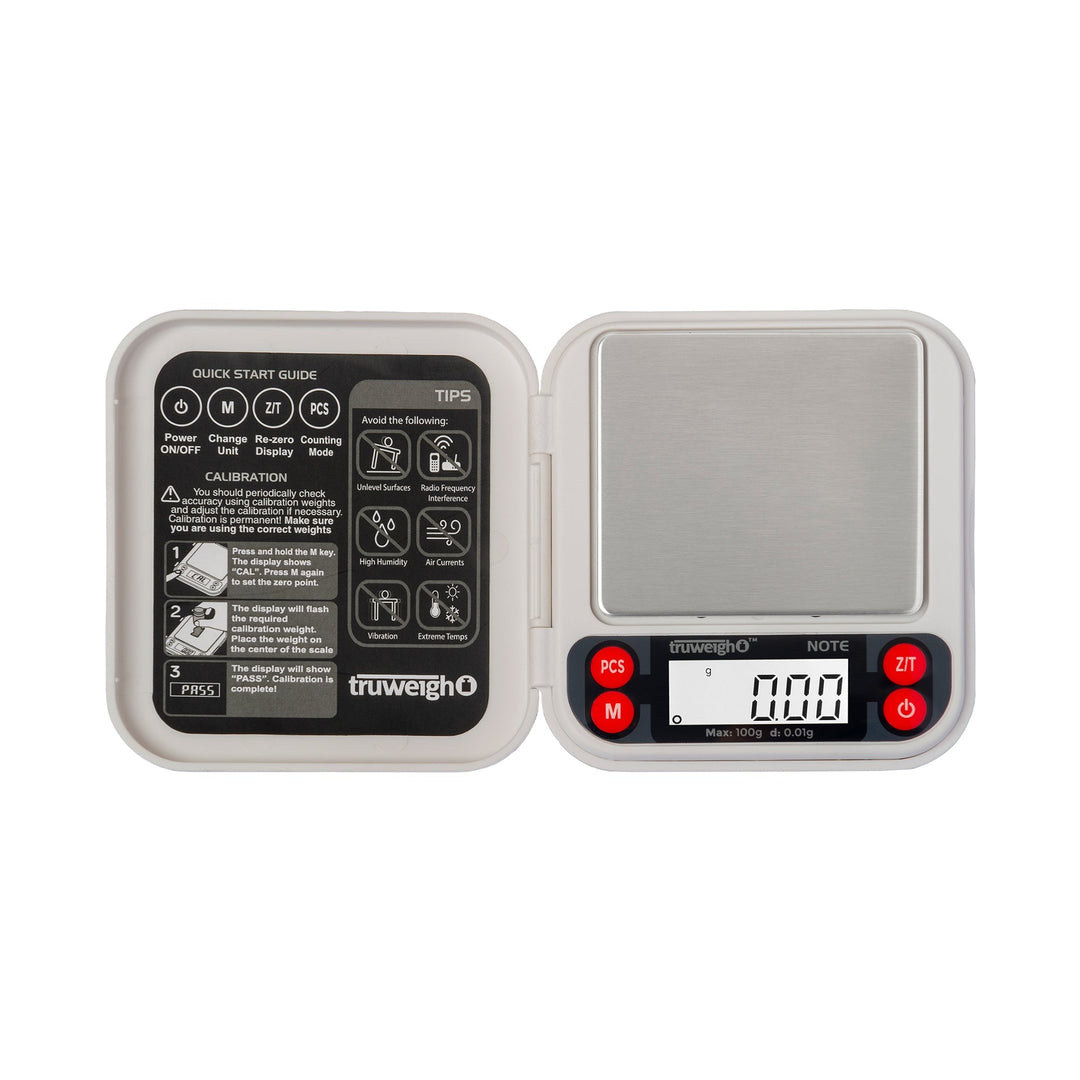 Truweigh Mini NOTE Digital Pocket Scale | 100G x 0.01g - Headshop.com