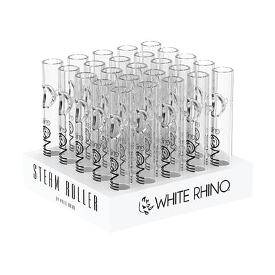 White Rhino Steamroller Pipe | 4.25" | 25pc Display - Headshop.com