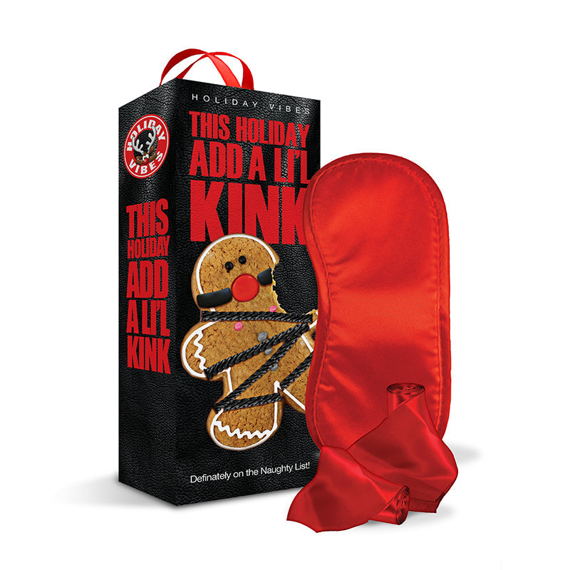 Naughty List Gift Add A Li'l Kink Blindfold Wrist & Ankle Sashes With Storage Bag - Headshop.com