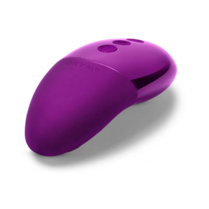 Le Wand Chrome Point Rechargeable Silicone Mini Vibrator Dark Cherry - Headshop.com