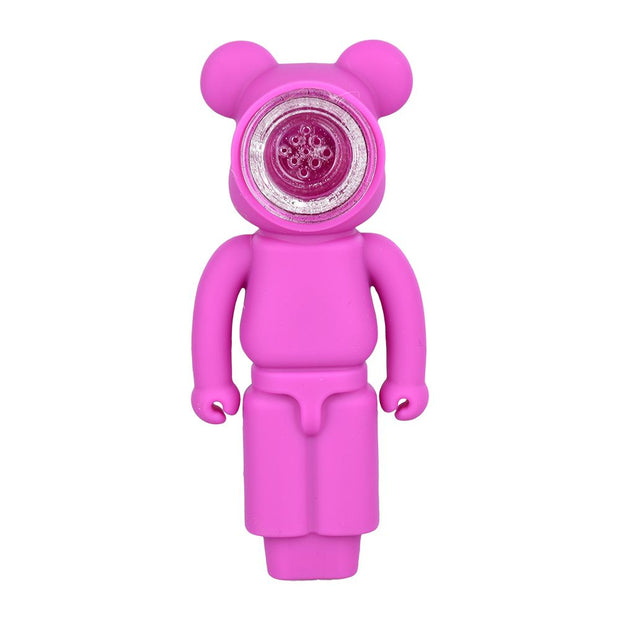 Bear Silicone Hand Pipe - 4.5"/ 6 ct - Headshop.com