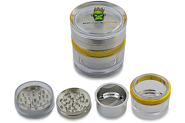 Space King Clear Shell Grinder - Headshop.com