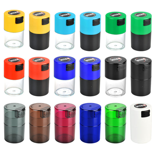 36PC SET - VitaVac Airtight Storage Container - 5g/2.75"/Asst - Headshop.com