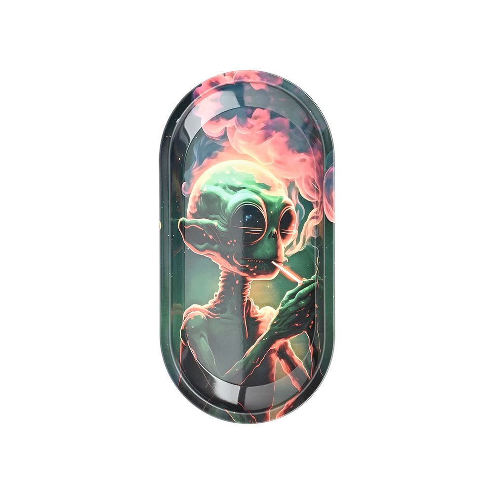 Alien Glass Beaker Water Pipe Smoking Set - 7.75" / 14mm F - Headshop.com