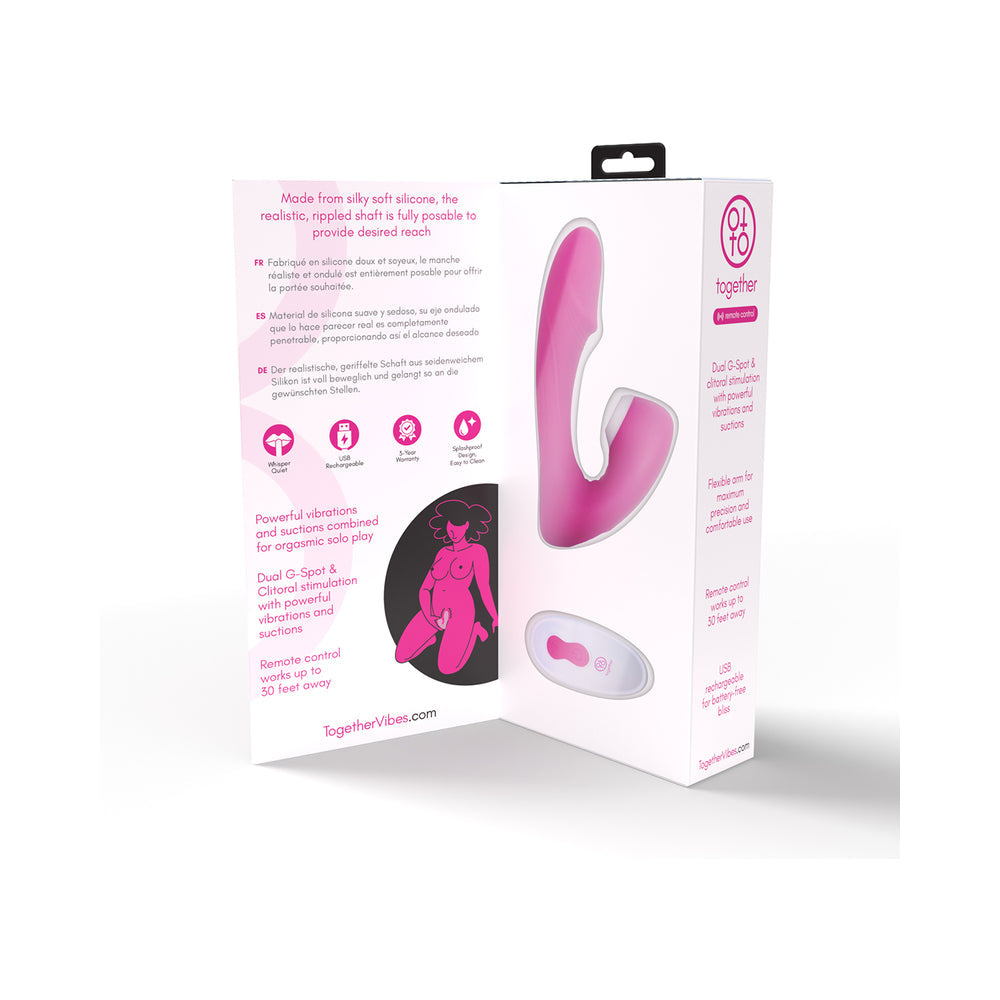 Together Internal Kiss Remote Control Vibe Pink - Headshop.com