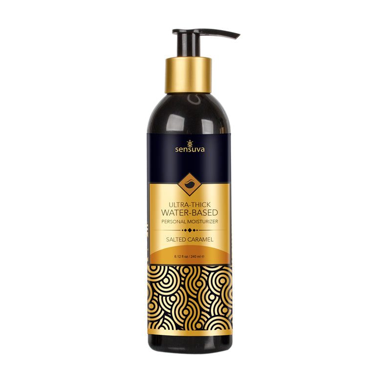 Sensuva Ultra-Thick Water-Based Personal Moisturizer Salted Caramel 8 oz. - Headshop.com