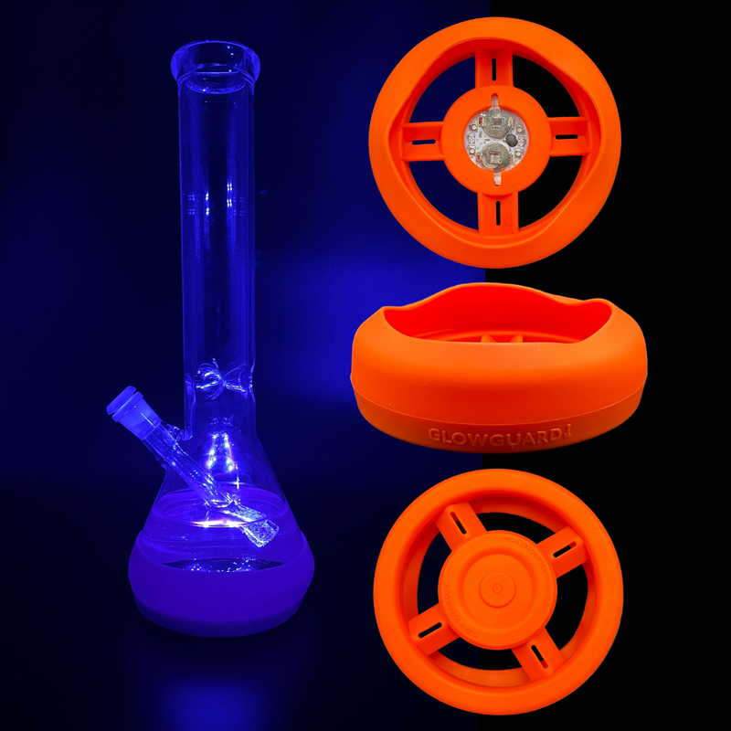 Bong Base Bumper Coin Battery 4.25in-6in Bases Silicone Fits Variety of Shapes - Headshop.com