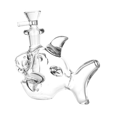 Ocean Authority Glass Water Pipe - 4" / Colors Vary