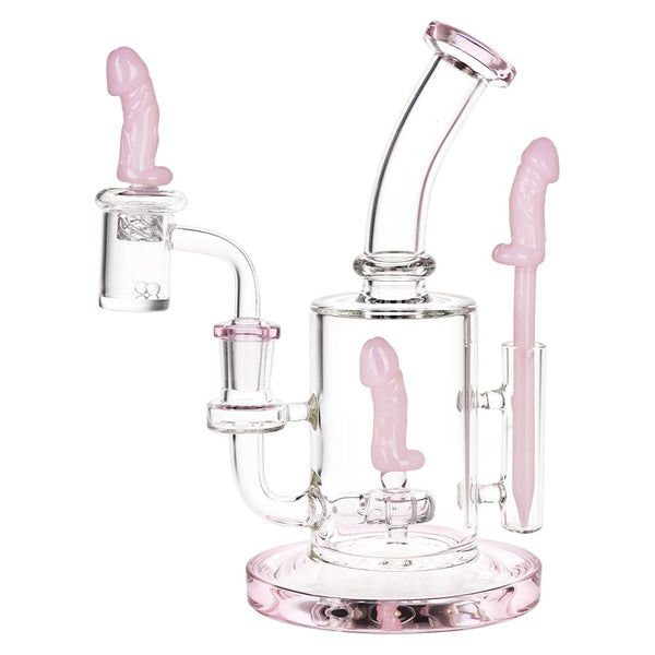 SeshGear Danger Noodle Glass Dab Rig Set - 8.25" / 14mm F