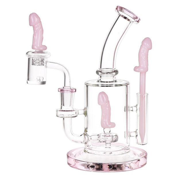 SeshGear Danger Noodle Glass Dab Rig Set - 8.25" / 14mm F