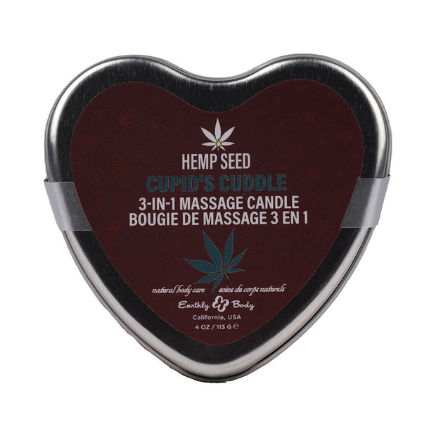 Earthly Body Hemp Seed 3-in-1 Valentines Day Candle Cupid's Cuddle 4 oz. - Headshop.com