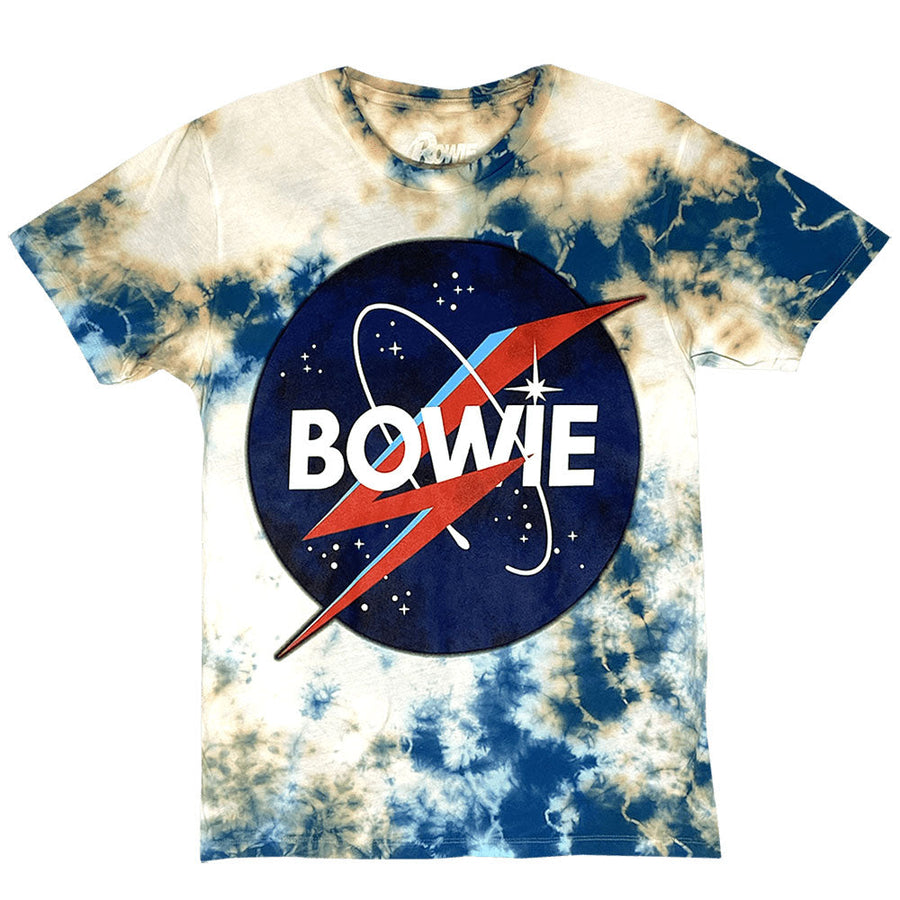 David Bowie Space Logo Tie-Dye T-Shirt - Headshop.com