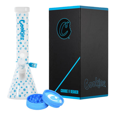 Cookies V Beaker Glass Water Pipe | 13.75" | 14mm F - Headshop.com