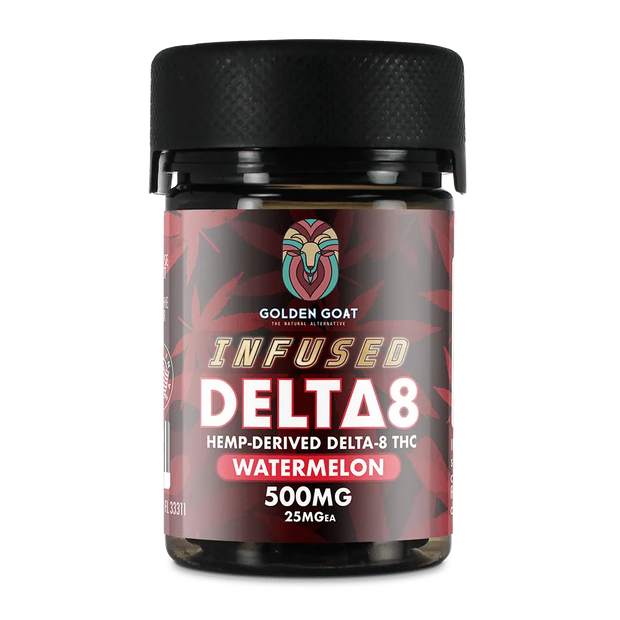 Infused Delta-8 Gummies, 500mg – Watermelon, 20ct - Headshop.com