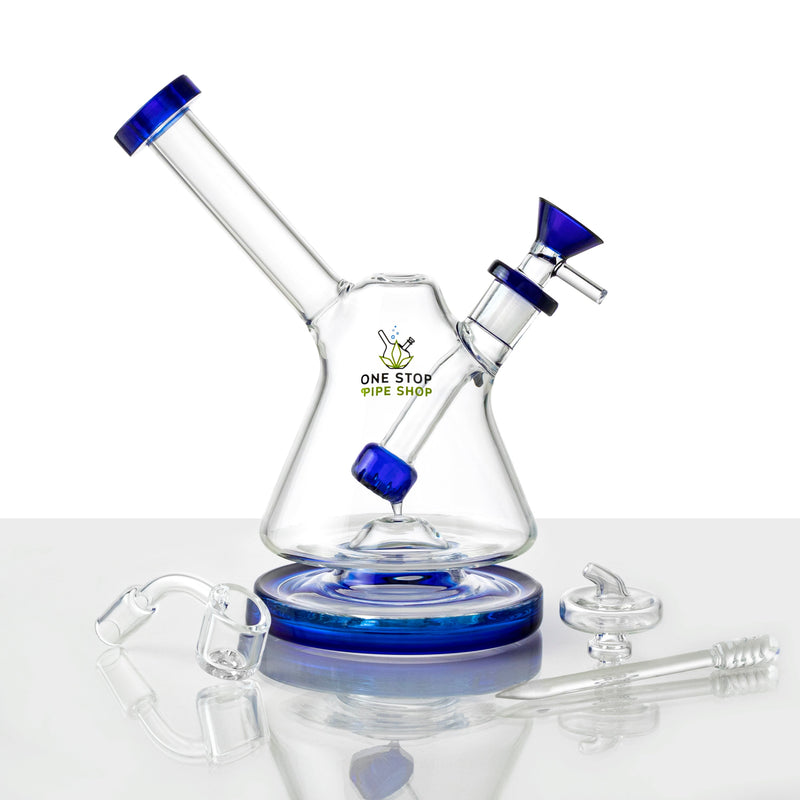 1Stop Glass 7 Inch Dual Use Bong - Water Pipe - Beaker Style - Headshop.com