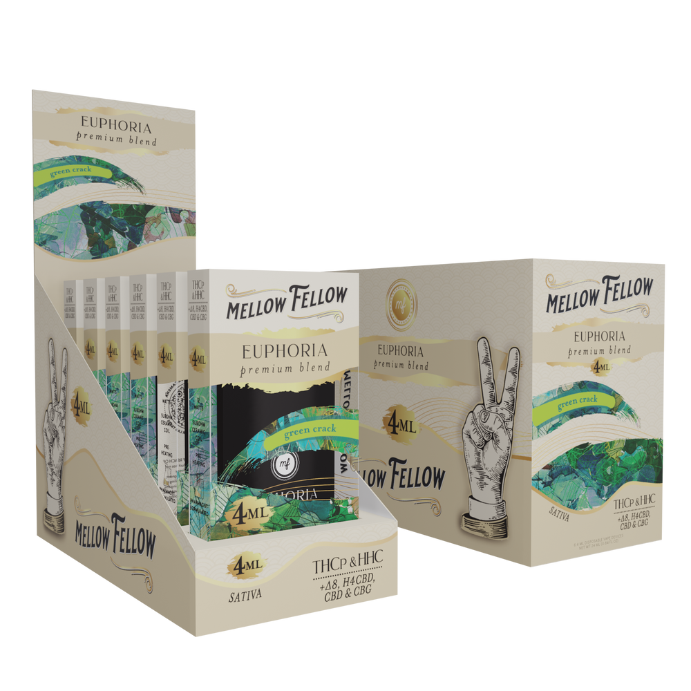 Euphoria Blend 4ML Disposable Vape Green Crack - Headshop.com