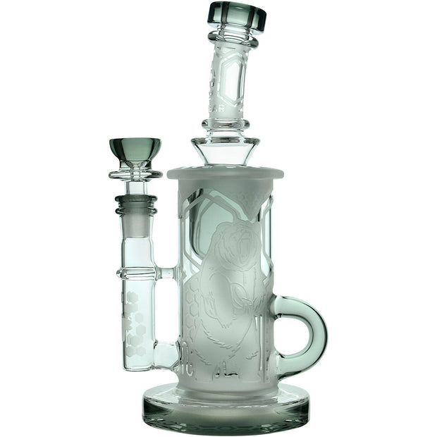 Calibear Sandblasted Showerhead Klein Recycler - Headshop.com