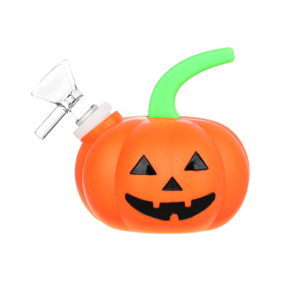 Jack-O'-Lantern Silicone Water Pipe - 3.5" / 14mm F - Headshop.com