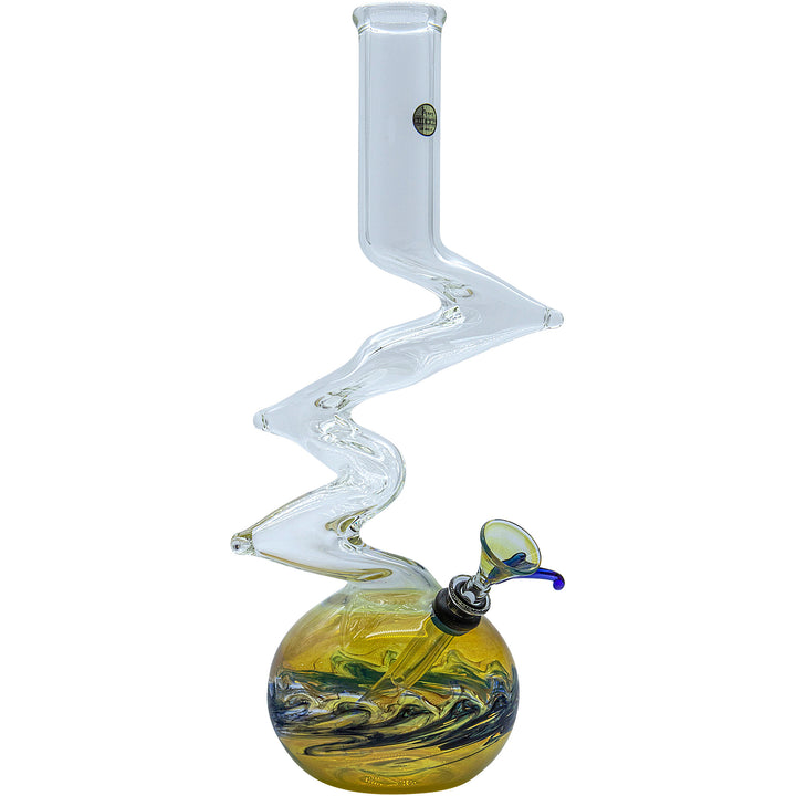 LA Pipes "Switchback" Bubble Base Bong - Headshop.com