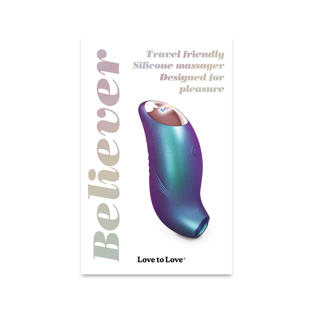 Love to Love Believer Iridescent Turquoise - Headshop.com