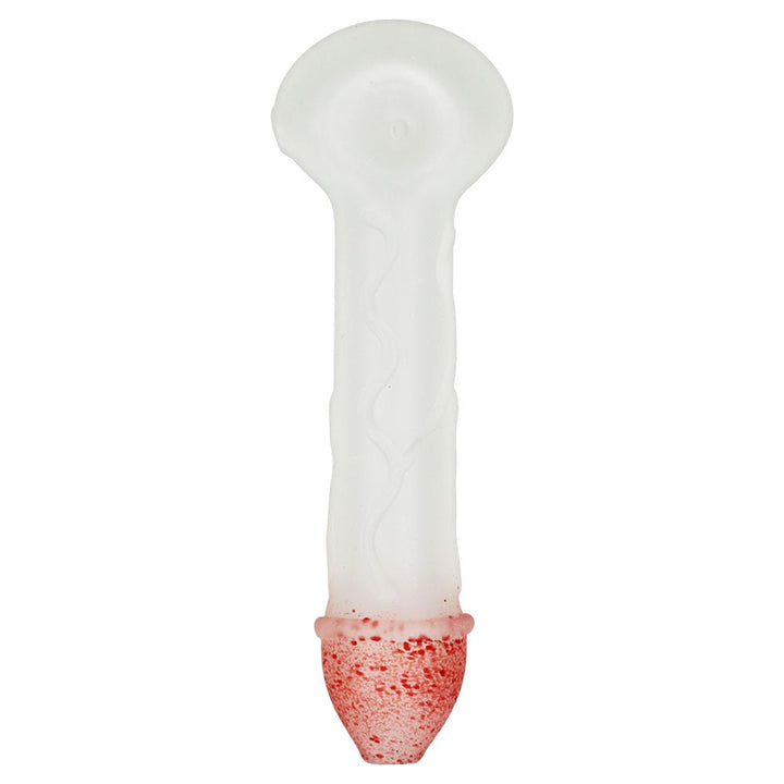 Phosphorescent Phallus Glow in the Dark Glass Pipe - 6.25" - Headshop.com
