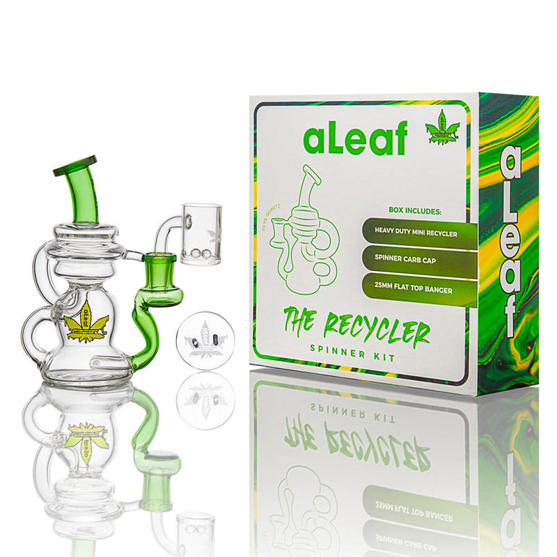 aLeaf Recycler Dab Rig Spinner Kit - 6" / 14mm F / Colors Vary - Headshop.com