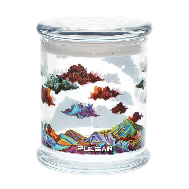 Pulsar Pop Top Glass Jar | Large | 4.5" x 3.9"