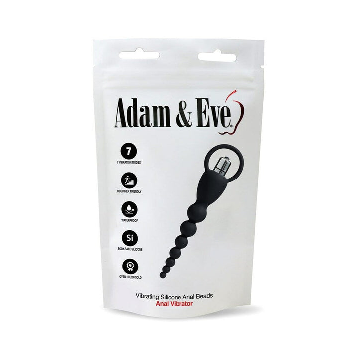 Adam & Eve Vibrating Silicone Anal Beads (Bag Packaging) - Headshop.com
