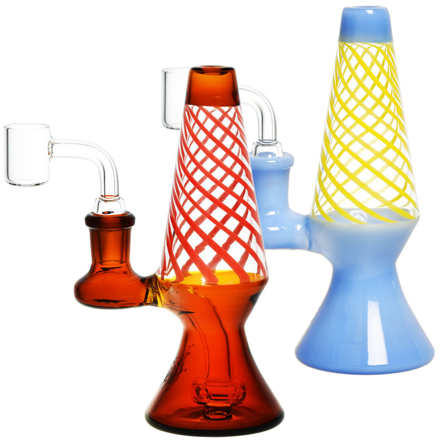 Pulsar Lava Lamp Rig - 6" / 14mm F / Colors Vary - Headshop.com