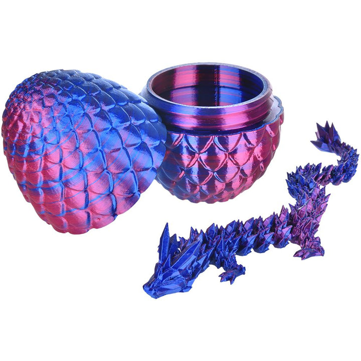 Dragon Egg Surprise 3D Printed Dragon Figurine | 11" - Headshop.com